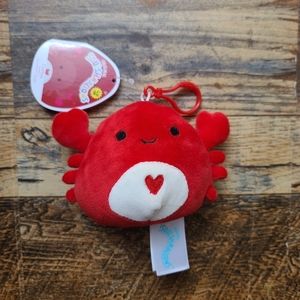 Squishmallow 3.5" Carlos The Crab Clip New